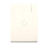 PLACA CIEGA CON PRE-RUPTURA Y CHASIS DE RESINA, COLOR MARFIL