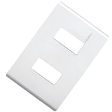 PLACA CON CHASIS RESINA 2 MODULOS BLANCO