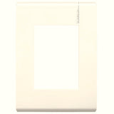 PLACA DE 3 MODULOS CON CHASIS DE RESINA, COLOR MARFIL