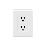 TOMACORRIENTE DÚPLEX 2P+T CON PROTECCIÓN INFANTIL 15A 127-250V PLACA BLANCA