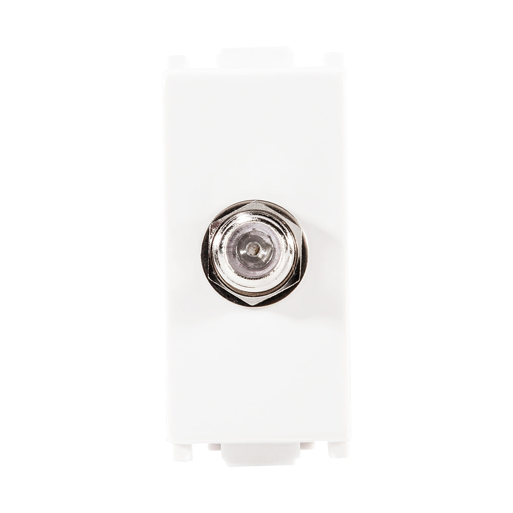 TOMA COAXIAL DE TV ESTEVEZ ALPHA BLANCO