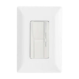 ATENUADOR DE LUZ ESTEVEZ ALPHA CON BOTÓN BASCULANTE Y CONTROL DESLIZABLE BLANCO
