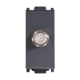 TOMA COAXIAL DE TV ESTEVEZ ALPHA NEGRO