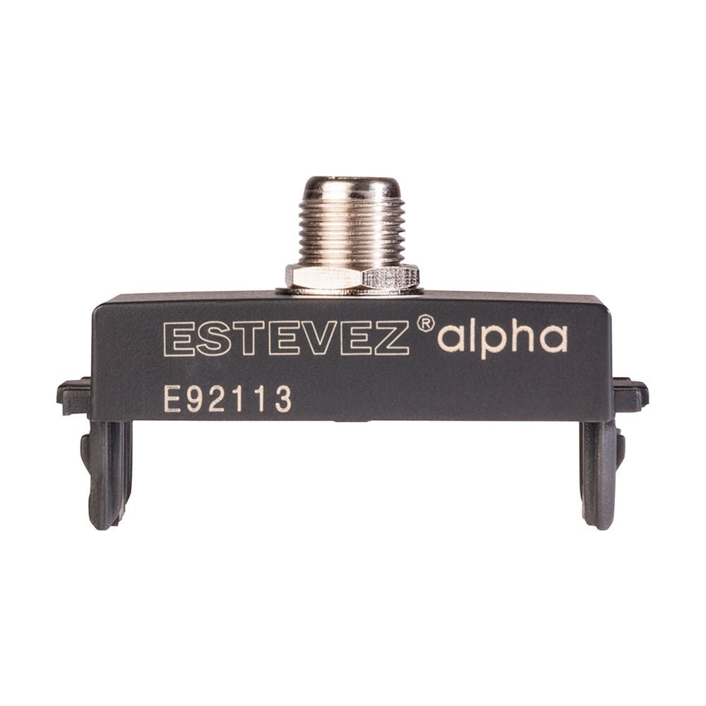 TOMA COAXIAL DE TV ESTEVEZ ALPHA NEGRO