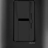 ATENUADOR DE LUZ ESTEVEZ ALPHA CON BOTÓN BASCULANTE Y CONTROL DESLIZABLE NEGRO