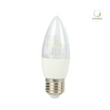 FOCO LED TECNOLITE TIPO VELA ATENUABLE 6W LUZ SUAVE CÁLIDA BASE E27 ***HAE2025***