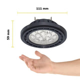 LAMPARA LED AR111 14W/100-140V. 42 3000K LUZ CALIDA GRAFITO ELECTROMAG