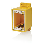 CAJA FD 1 GANG 26 PULG (426.06 CM) DE CAP P/TUBO DE 1" NPT Y REDUCTORES  AMARILLA