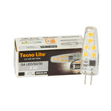 FOCO LED TECNOLITE TIPO AMPOLLETA 2W 12V LUZ SUAVE CÁLIDA BASE G4
