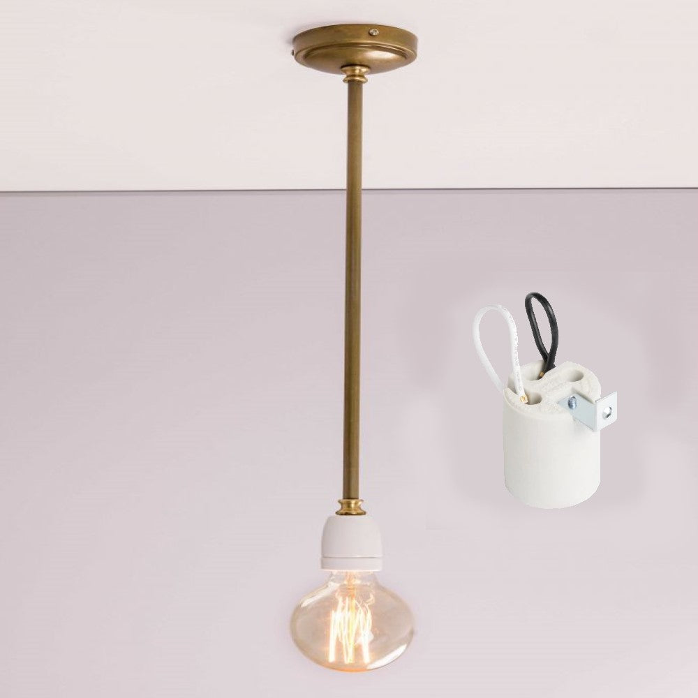 PORTALAMPARA CON HERRAJE PARA NIPLE (ESCUADRA) E-26 250V 660W SP-603L