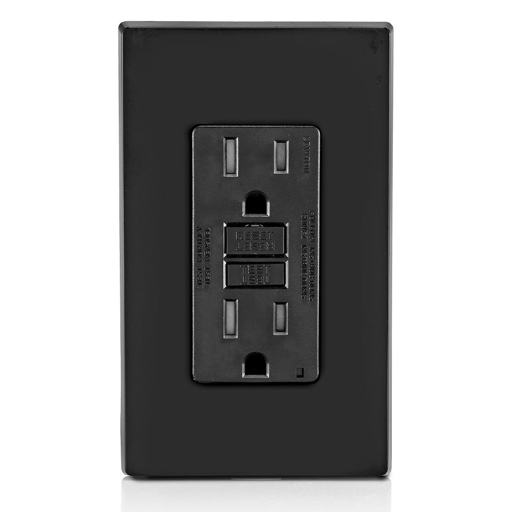 INTERRUPTOR DE CIRCUITO FALLA TIERRA DX GFCI SMARTLOCK 15A-125V NEGRO
