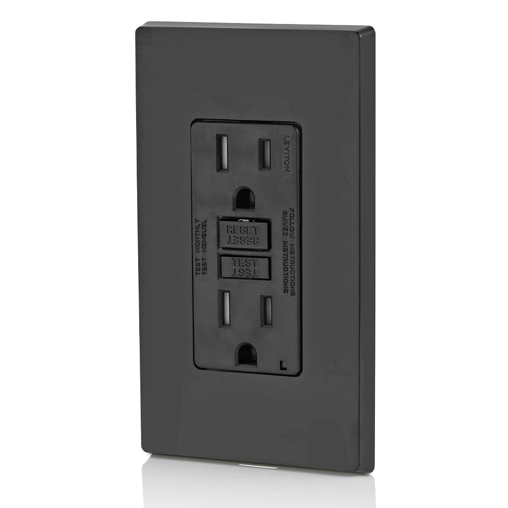 INTERRUPTOR DE CIRCUITO FALLA TIERRA DX GFCI SMARTLOCK 15A-125V NEGRO