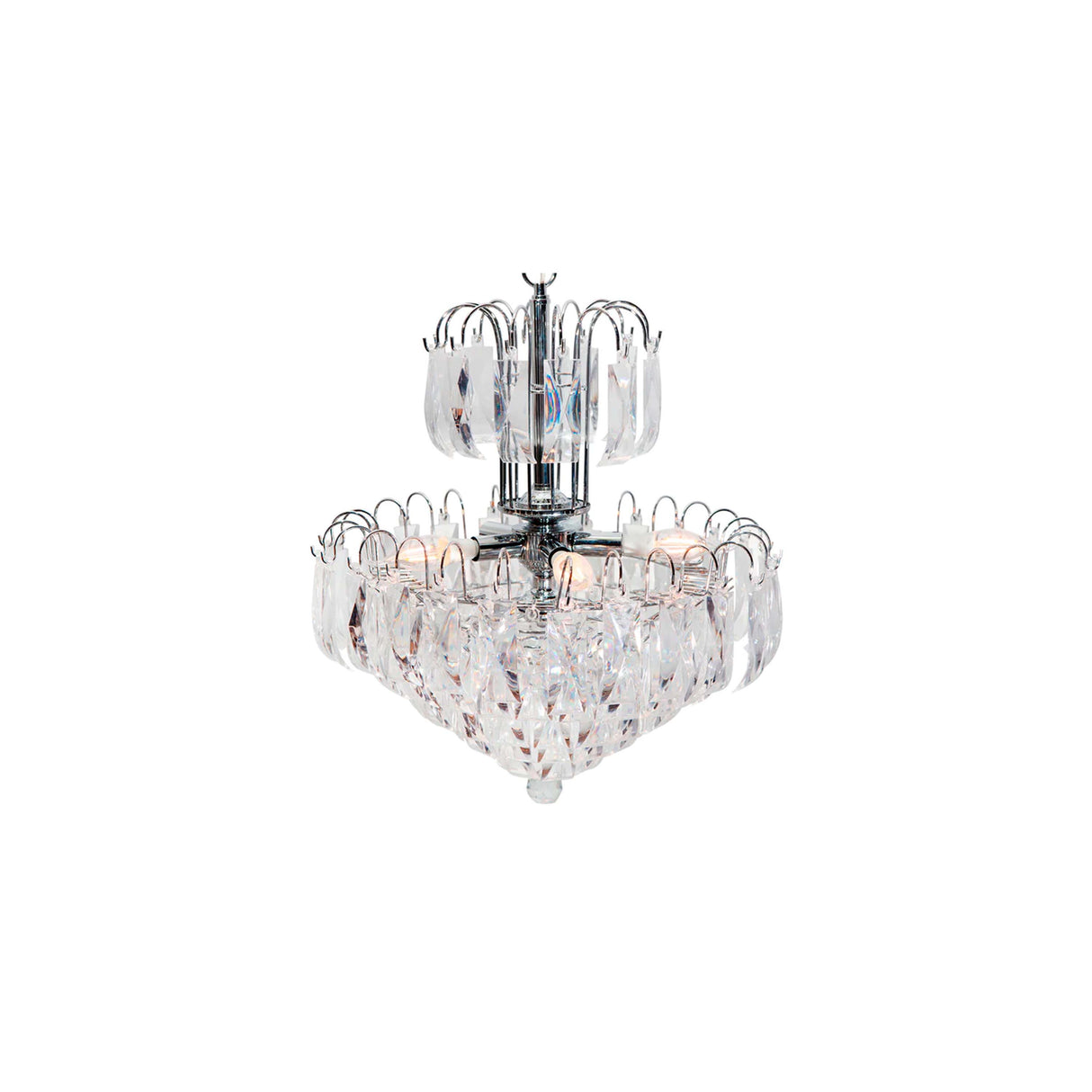 LAMPARA COLGANTE CANDIL DECORATIVO LUMICENTRO ACRILICO  5 LUCES  LUMIMEXICO