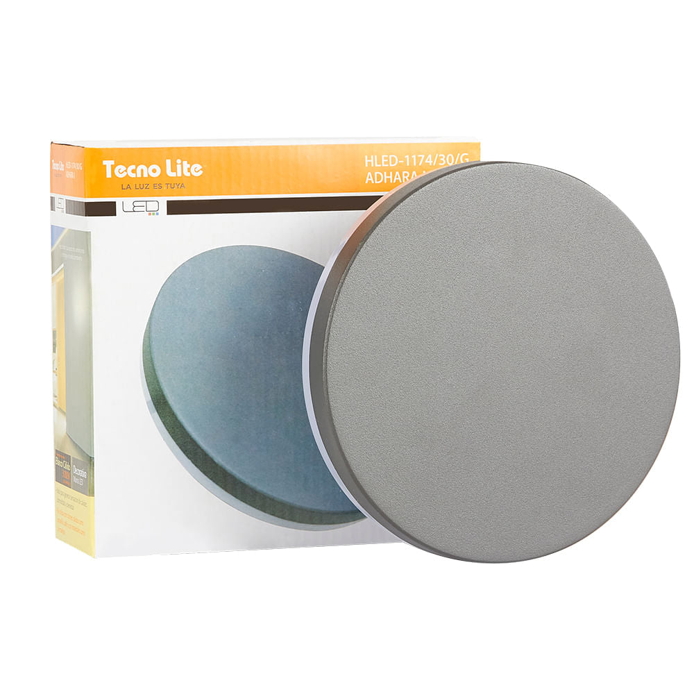 LÁMPARA DE EXTERIOR LED ADHARA I TECNOLITE PARA SOBREPONER 10W LUZ SUAVE CÁLIDA