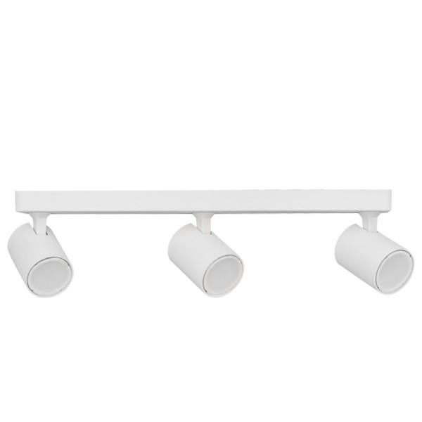 LUM 3 LUCES SOBREPONER TECHO SPOT DIRIGIBLE 105W 100-240V GU10 BLANCO