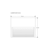 LUM DE PARED CUADRADO BLANCO 3W BLANCO CALIDO DE SOBREPONER POLICARBONATO 85-265V IP65 MCA ILUMILEDS