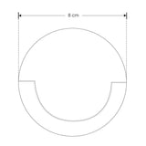 LUMINARIO LED REDONDO PARA PARED DE 3 W COLOR BLANCO ILU8032IP54 ILUMILEDS