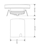 LUMINARIO LED REDONDO PARA PARED DE 3 W COLOR BLANCO ILU8032IP54 ILUMILEDS