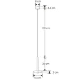LUM. SUSP. NEGRO LED BC 6W 86G IP20 ILUMILEDS