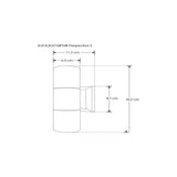 LUMINARIO CILINDRICO P/2 LAMP GU10 70W CRISTAL TEMPLADO NEGRO SALIDA SUPERIOR E INFERIOR S/LAMP 100-240V IP54 ILUMILEDS