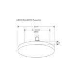 LUMINARIO DE TECHO REDONDO LED EMPOTRADO AJUSTABLE (4.9CM-18.5CM) SOBREPONER/TECHO 32W BLANCO 120 DIFUSOR POLICARBONATO 85-265V IP20 ILUMILEDS