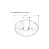 LUMINARIO DE TECHO REDONDO LED EMPOTRADO AJUSTABLE (4.9CM-18.5CM) SOBREPONER/TECHO 32W BLANCO 120 DIFUSOR POLICARBONATO 85-265V IP20 ILUMILEDS