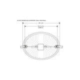 LUMINARIO DE TECHO REDONDO LED EMPOTRADO AJUSTABLE (4.9CM-18.5CM) SOBREPONER/TECHO 32W BLANCO 120 DIFUSOR POLICARBONATO 85-265V IP20 ILUMILEDS