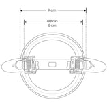 LUM TECHO EMP LED REDONDO AJUSTABLE DE 6 A 8 CM 8W 6500K IP20 ILUMILEDS