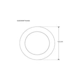 LUMINARIO TECHO LED REDONDO EMPOTRAR NEGRO  12W 120 85-265V PROTECCION IP54 ILUMILEDS