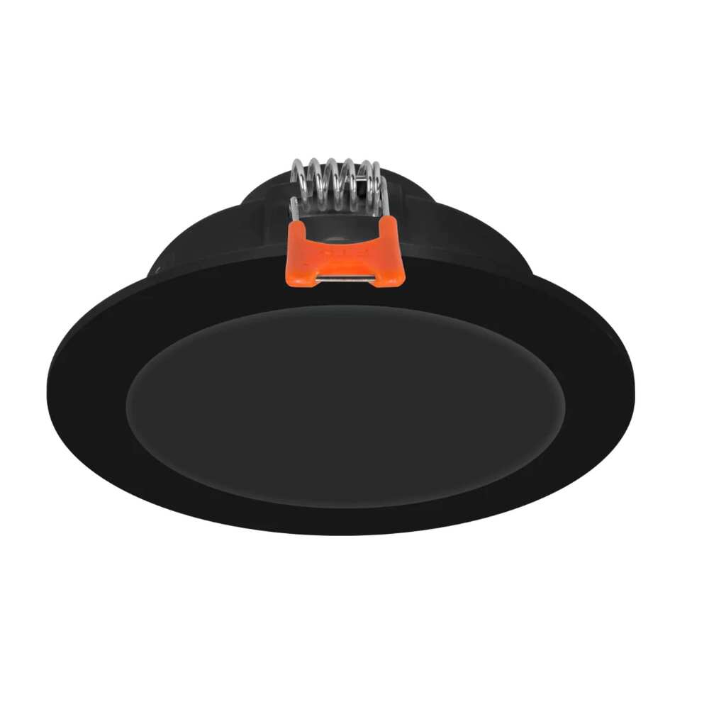 LUMINARIO TECHO LED REDONDO EMPOTRAR NEGRO 6W 120 ATENUABLE TRIAC 110-130V  IP54 ILUMILEDS