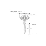 LUMINARIO DE PISO SOBREPONER LED NEGRO 7W BLANCO CALIDO 30  INCLUYE ESTACA 85-265V IP65 ILUMILEDS