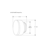 LUMINARIO DE PARED EMPOTRAR REDONDO LED BLANCO 1W BLANCO CALIDO 360 100-265V IP20 ILUMILEDS