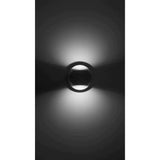 LUMINARIO DE PARED SOBREPONER DIRIGIBLE LED NEGRO 6W BLANCO CALIDO 2 SALIDAS LUZ DIRECTA 85-265V IP54 ILUMILEDS