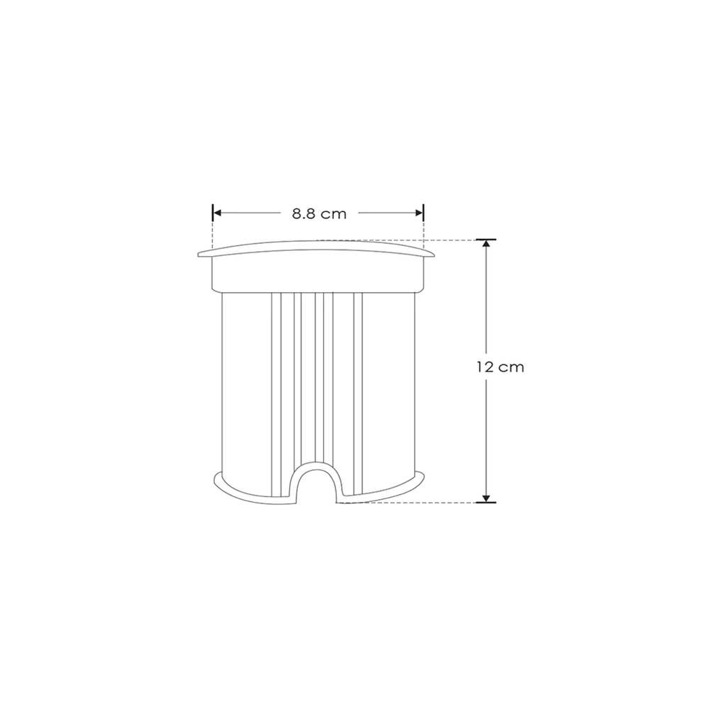 LUMINARIO DE PISO  BASE GU10 50 WATTS REDONDO DE EMPOTRAR TAPA DE ACERO INOXIDABLE CUERPO ALUMINIO INCLUYE HOUSING 100-240V CA PROTECCION IP67 ILUMILEDS