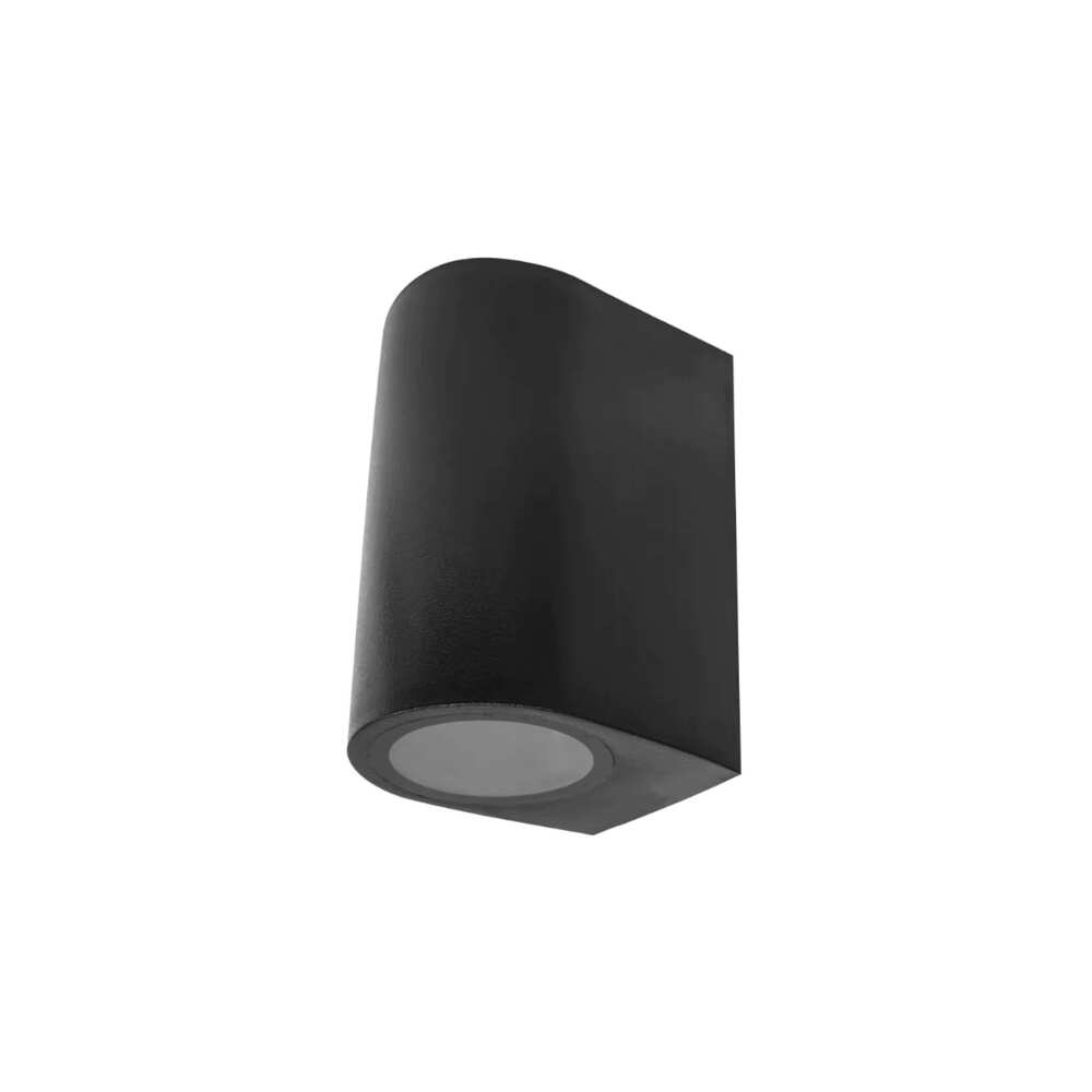 LUMINARIO P/2 GU10 20W MAX CILINDRICO NEGRO S/LAMPARA 100-240VCA IP54