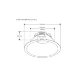 DIFUSOR PARA LAMPARA TIPO DICROICA MR16 GU10 O MODELO DE LED RECONDO TIPO BAFLE ANTIDESLUMBRANTE POLICARBONATO BLANCO INCLUYE CONECTOR MR16