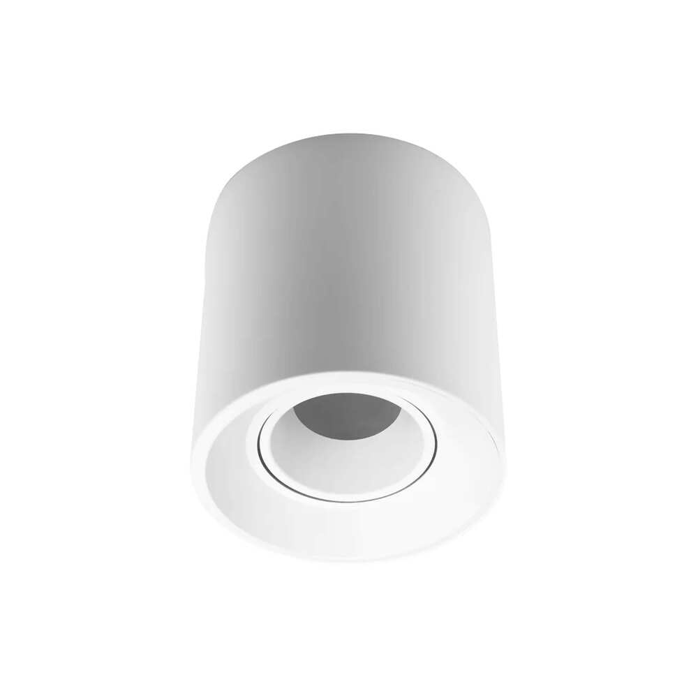 DIFUSOR PARA LAMPARA TIPO DICROICA MR16 GU10 O MODULO DE LED CUADRADO SOBREPONER DIRIGIBLE POLICARBONATO BLANCO INCLUYE CONECTOR MR16 ILUMILEDS