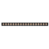 LUM P/RIEL MAGNETICO LED NEGRO TIPO RASTER 18W BC 24G 48V IP20 ILUMILEDS