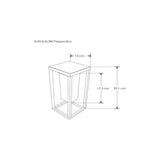 LUMINARIO SOLAR PARED SOPREPONER CUBO LED NEGRO 3W BLANCO CALIDO 120C/SENSOR HUMANO Y OBSCURIDAD IP65 ILUMILEDS ***HAE2025***