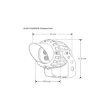 LUMINARIO LED SOBREPONER GRIS CON VISERA 6W 30 BC 85-265V IP65 ILUMILEDS