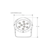 LUMINARIO LED SOBREPONER GRIS CON VISERA 9W 30 BC 85-265V IP65 ILUMILEDS