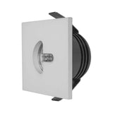 LUMINARIO DE PARED EMPOTRAR SEMICIRCULAR LED BLANCO 2.5W BLANCO CALIDO SALIDA PUNTUAL 85-265V IP20 ILUMILEDS