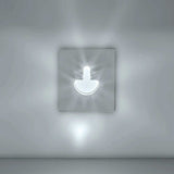 LUMINARIO DE PARED EMPOTRAR SEMICIRCULAR LED BLANCO 2.5W BLANCO CALIDO SALIDA PUNTUAL 85-265V IP20 ILUMILEDS