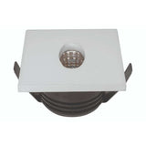 LUMINARIO DE PARED EMPOTRAR CUADRADO LED BLANCO 2.5W BLANCO CALIDO SALIDA PUNTUAL OVALADA 85-265V  IP20 ILUMILEDS
