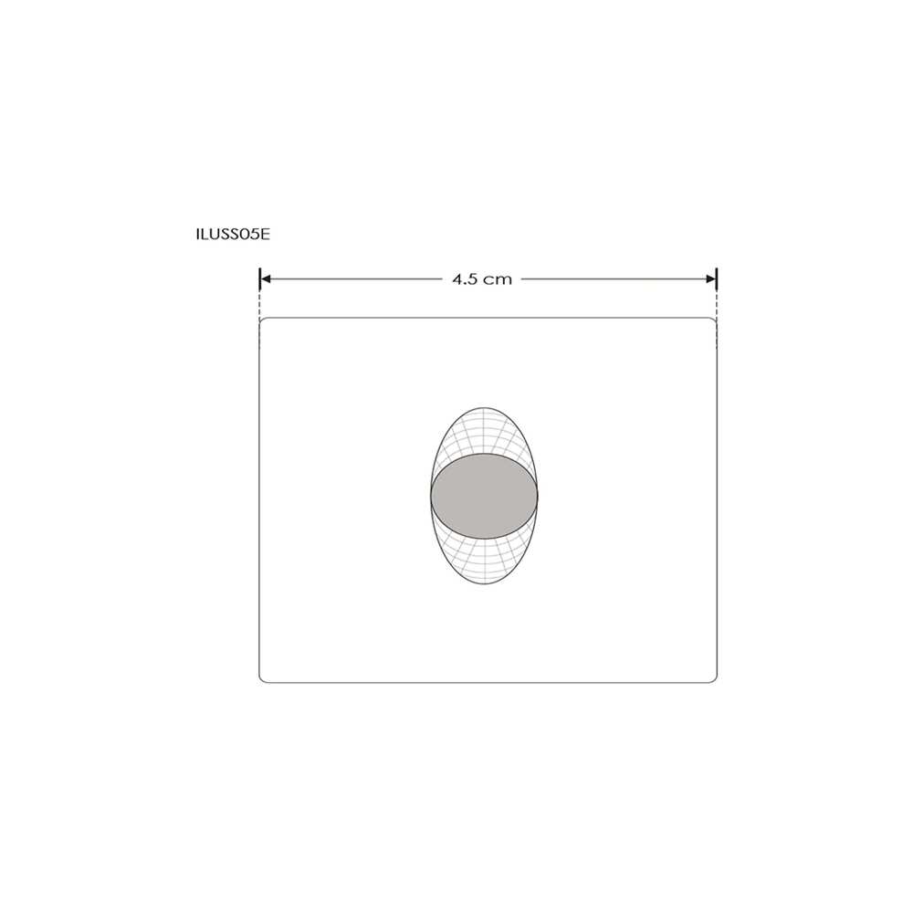 LUMINARIO DE PARED EMPOTRAR CUADRADO LED BLANCO 2.5W BLANCO CALIDO SALIDA PUNTUAL OVALADA 85-265V  IP20 ILUMILEDS