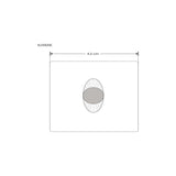 LUMINARIO DE PARED EMPOTRAR CUADRADO LED BLANCO 2.5W BLANCO CALIDO SALIDA PUNTUAL OVALADA 85-265V  IP20 ILUMILEDS