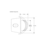 LUMINARIO DE PARED EMPOTRAR CUADRADO LED BLANCO 2.5W BLANCO CALIDO SALIDA PUNTUAL OVALADA 85-265V  IP20 ILUMILEDS