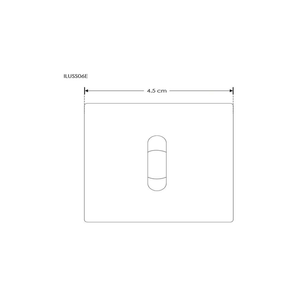 LUMINARIO DE PARED EMPOTRAR CUADRADO LED BLANCO 2.5W BLANCO CALIDO SALIDA PUNTUAL LINEAL 85-265V IP20 ILUMILEDS