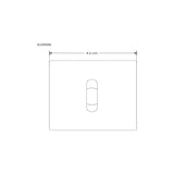 LUMINARIO DE PARED EMPOTRAR CUADRADO LED BLANCO 2.5W BLANCO CALIDO SALIDA PUNTUAL LINEAL 85-265V IP20 ILUMILEDS