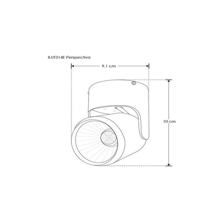 LUMINARIO TECHO LED BCALIDO OPTICA 45 7W 85-265V
